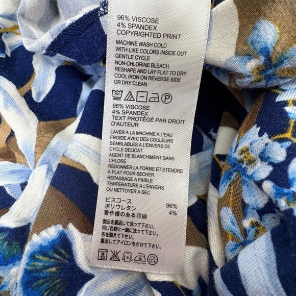 Tommy Bahama Orchid You Not Tambourine XS Floral Maxi Dress Sleeveless Blue - Picture 7 of 13